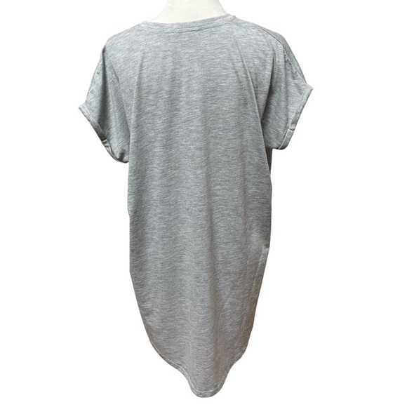 Women’s Large Gray Soft Pajama Shirt Cities listed on front Sleepwear - Picture 6 of 7